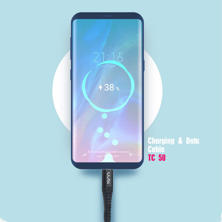 کابل تبدیل USB به microUSB تسکو مدل TC 50 طول ا متر