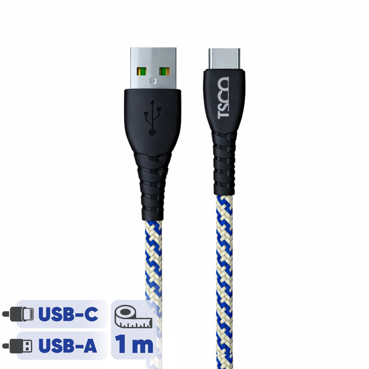 کابل تبدیل USB به USB-C تسکو مدل TCC203 طول 1 متر