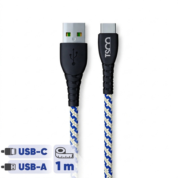 کابل تبدیل USB به USB-C تسکو مدل TCC203 طول 1 متر