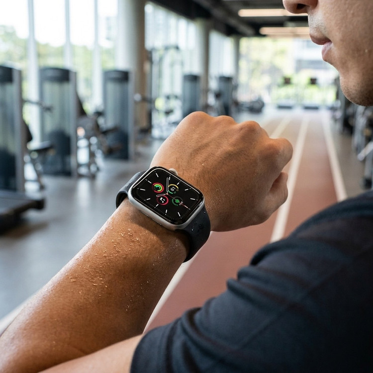 ساعت هوشمند اپل واچ سری SE مدل 44mm Aluminum Case with Sport silicone Band